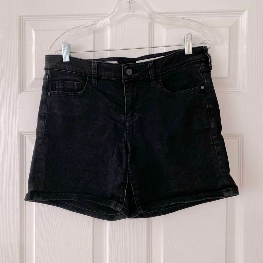 Anthropologie Black Denim Shorts